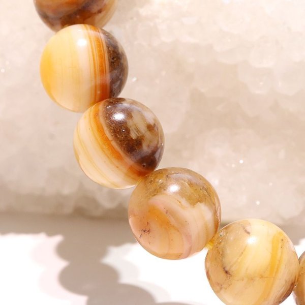 画像6: 【日本銘石】ブレス　北海道蛍光オパール＜北海道＞　約10mm　証明書付き　創造力　幸運　自由　寵愛　パワーストーン　天然石　品番：17779