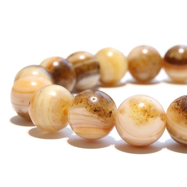 画像4: 【日本銘石】ブレス　北海道蛍光オパール＜北海道＞　約10mm　証明書付き　創造力　幸運　自由　寵愛　パワーストーン　天然石　品番：17779