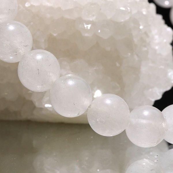 画像4: ブレス　モンドクォーツ＜タンザニア産＞　Aランク　丸　約8mm　証明書付き　循環　癒し　浄化　パワーストーン　天然石　品番：17774