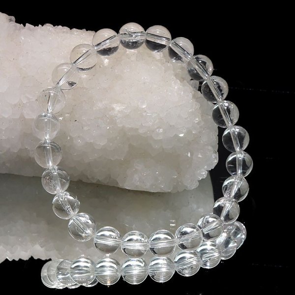 画像5: ブレス　モンドクォーツ＜タンザニア産＞　AAランク　丸　約8mm　証明書付き　循環　癒し　浄化　パワーストーン　天然石　品番：17776