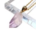 【自社製アクセサリー10点以上でクーポン使用後30％OFF対象商品（クーポン番号：AC30）】ペンダントトップ　ベラクルスアメジスト　メキシコ産　ケース付き　ステンレス　ゴールド　日本製　愛　守護石　癒し　浄化　パワーストーン　天然石　品番：17786