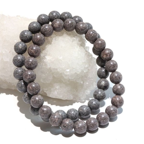 画像5: 【日本銘石】ブレス　男鹿石＜秋田県＞　丸　約8mm　金運　結束　協調　パワーストーン　天然石　品番：17813