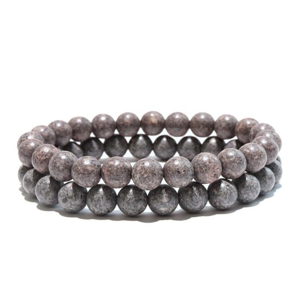 画像3: 【日本銘石】ブレス　男鹿石＜秋田県＞　丸　約8mm　金運　結束　協調　パワーストーン　天然石　品番：17813