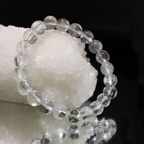 画像6: ブレス　マーカサイトインクォーツ＜ブラジル産＞　丸　約8.5mm　マルカジット　強い意志　夢　願い　憧れ　パワーストーン　天然石　品番：17817