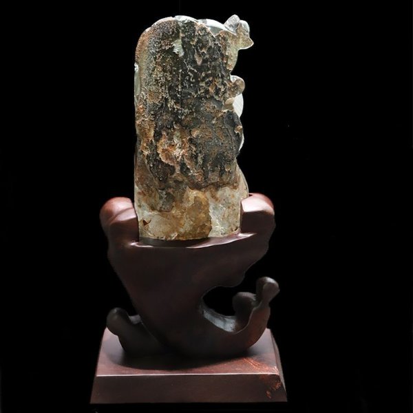 画像6: 【一点物】置物　ガーデンクォーツ　蛇　ブラジル産　干支　弁財天の眷属　台付き　癒し　心のヒーリング　精神安定　自然治癒力　パワーストーン　天然石　品番：17869