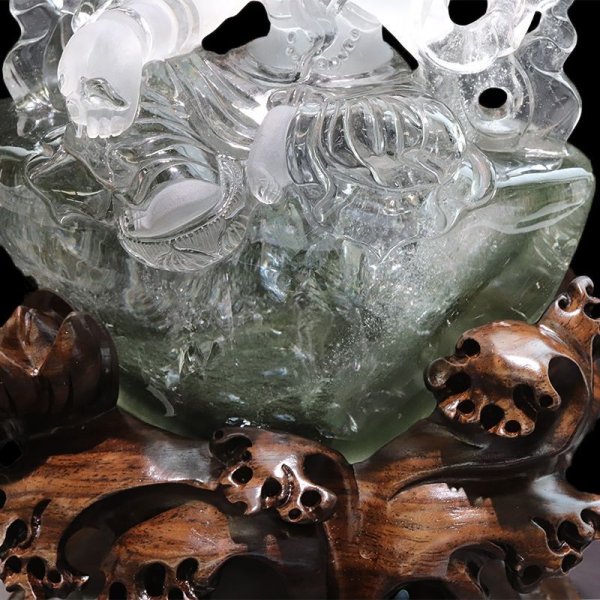 画像3: 【一点物】置物　ガーデンクォーツ　グリーンターラ　ブラジル産　菩薩　台付き　癒し　心のヒーリング　精神安定　自然治癒力　パワーストーン　天然石　品番：17866