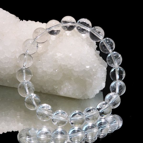 画像5: 【日本銘石】ブレス　山梨黒平水晶＜山梨県＞　AAAランク　丸約10mm　証明書付き　浄化　厄除け　邪気払い　パワーストーン　天然石　品番：17919