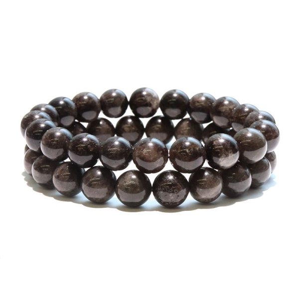 画像3: 【日本銘石】ブレス　山梨黒平黒水晶＜山梨県＞　草入り　Aランク　丸約10mm　証明書付き　浄化　厄除け　邪気払い　パワーストーン　天然石　品番：17916