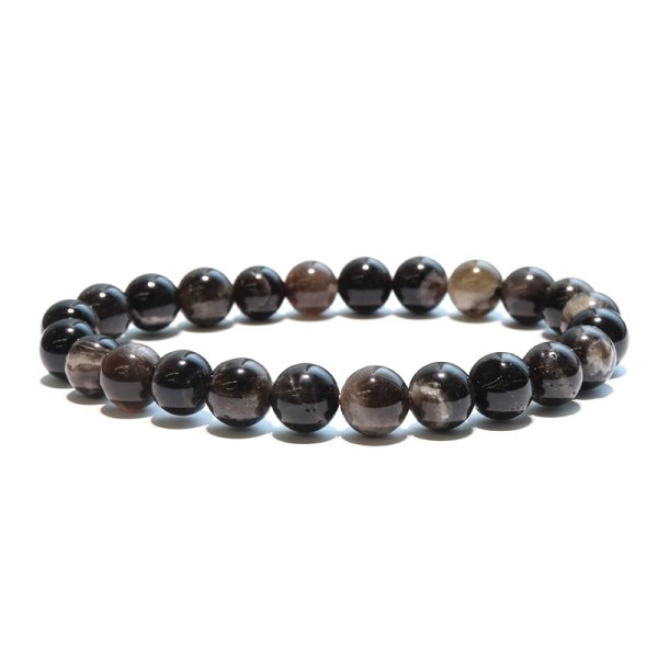 画像3: 【日本銘石】ブレス　山梨黒平黒水晶＜山梨県＞　草入り　Aランク　丸約8mm　証明書付き　浄化　厄除け　邪気払い　パワーストーン　天然石　品番：17915