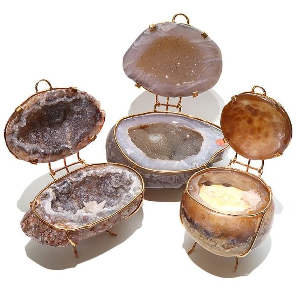 画像6: 置物　トレジャーメノウ　ブラジル産　平和　リラックス　お守り　瑪瑙　インテリア　パワーストーン　天然石　品番：17940