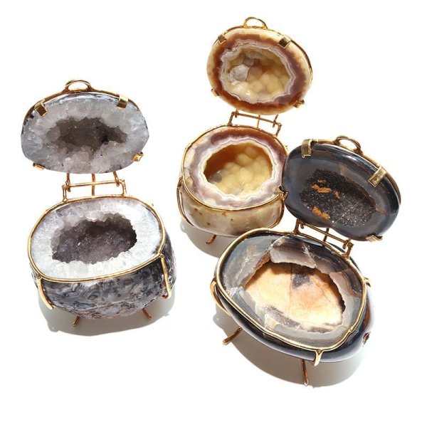 画像5: 置物　トレジャーメノウ　ブラジル産　平和　リラックス　お守り　瑪瑙　インテリア　パワーストーン　天然石　品番：17938