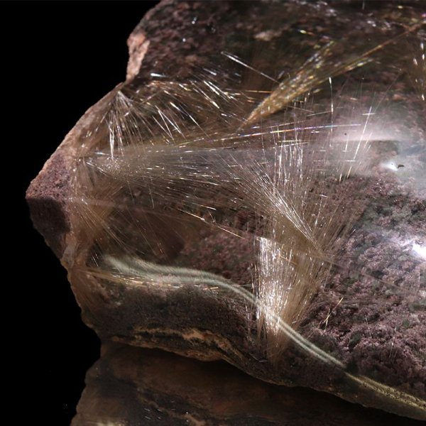 画像3: 【一点物】置物　ガーデン放射ルチルクォーツ（ヴィーナス）　ブラジル産　台付き　金運　財運　ギャンブル運　パワーストーン　天然石　品番：17947