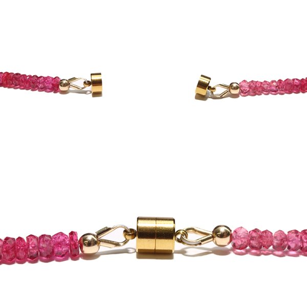 画像6: 【現品限り】ネックレス　レッドスピネル＜ミャンマー産＞　ソロバンカット　約2〜3mm　成功　目標達成　魔除け　厄除け　潜在能力　パワーストーン　天然石　品番：17971