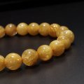 ブレス　ルチルクォーツ＜ブラジル産＞　丸　約8mm　金運　財運　ギャンブル運　パワーストーン　天然石　品番：18041