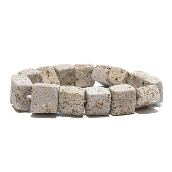 画像3: 【現品限り】【日本銘石】ブレス　久栗坂石＜青森県＞　ラフ中サイズ　約14mm　大魚　海上安全　水に関わること　パワーストーン　天然石　品番：18084