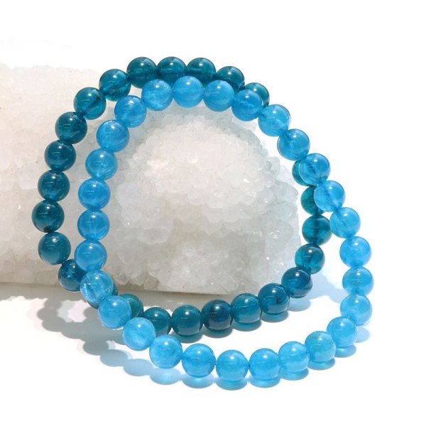 画像6: ブレス　アパタイト＜マダガスカル産＞　丸　約6.5mm　協調　絆　信頼　自信　調和　天然石　パワーストーン　品番：18163