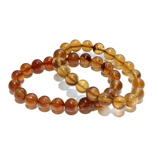 画像5: ブレス　スマトラブルーアンバー＜インドネシア産＞　丸　約10mm　金運　財運　豊かさ　パワーストーン　天然石　品番：18165