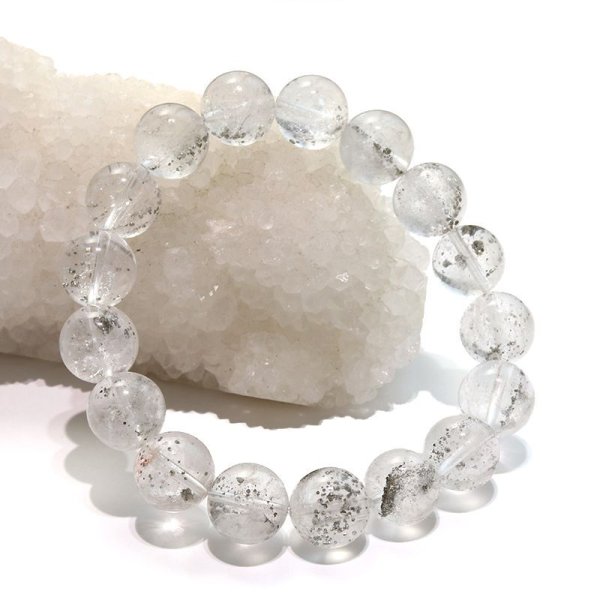 画像6: ブレス　パイライトインクォーツ＜ブラジル産＞　丸　約11.5mm　記憶力　強い保護力　危機回避　パワーストーン　天然石　品番：18172