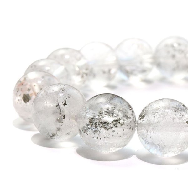 画像3: ブレス　パイライトインクォーツ＜ブラジル産＞　丸　約11.5mm　記憶力　強い保護力　危機回避　パワーストーン　天然石　品番：18172