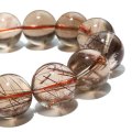 ブレス　MIXルチルクォーツ＜ブラジル産＞　丸　約16.5mm　ミックス　金運　財運　ギャンブル運　パワーストーン　天然石　品番：18212