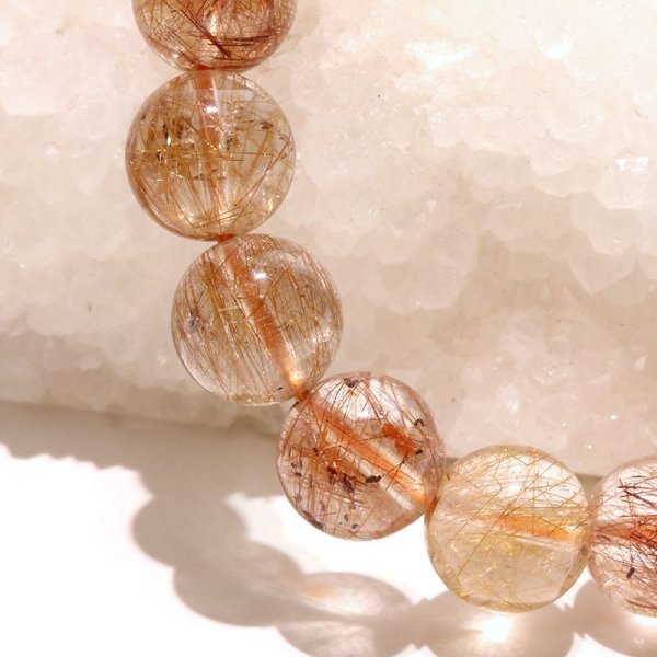 画像5: ブレス　オレンジルチルクォーツ＜ブラジル産＞　丸　約10.5mm　金運　財運　ギャンブル運　パワーストーン　天然石　品番：18223