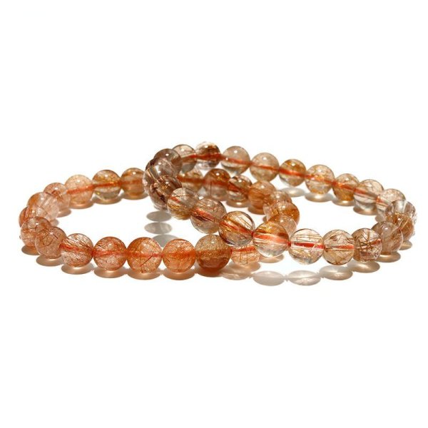 画像4: ブレス　オレンジルチルクォーツ＜ブラジル産＞　丸　約8mm　金運　財運　ギャンブル運　パワーストーン　天然石　品番：18224