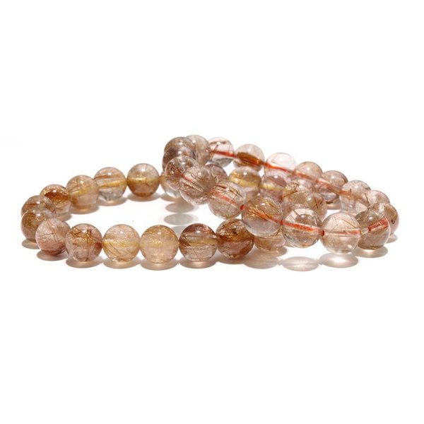 画像4: ブレス　オレンジルチルクォーツ＜ブラジル産＞　丸　約10.5mm　金運　財運　ギャンブル運　パワーストーン　天然石　品番：18223