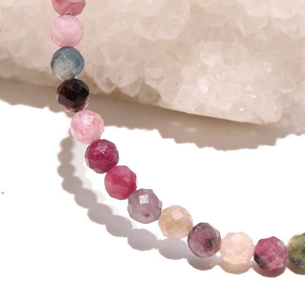 画像5: ブレス　トルマリン　カット　約4mm　マグネット式　日本製　調和　安定　浄化　パワーストーン　天然石　品番：18262