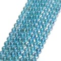 連　ライトアクアオーラ　 丸　 約10mm　浄化　パワーストーン　品番：18313