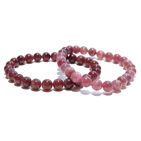 画像4: ブレス　レッドトルマリン＜ブラジル産＞　丸　約7mm　調和　安定　浄化　パワーストーン　天然石　品番：18332