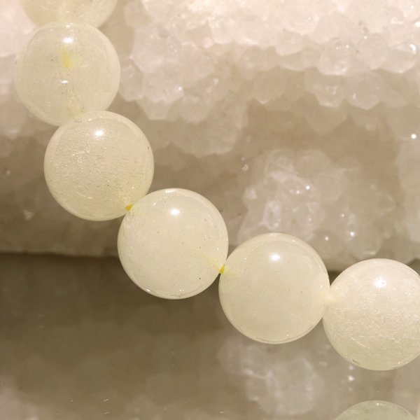 画像5: ブレス　リビアングラス＜エジプト産＞　丸　約10mm　ポジティブ　直感力　ヒーリング　パワーストーン　天然石　品番：18390