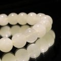 ブレス　リビアングラス＜エジプト産＞　丸　約8mm　ポジティブ　直感力　ヒーリング　パワーストーン　天然石　品番：18394