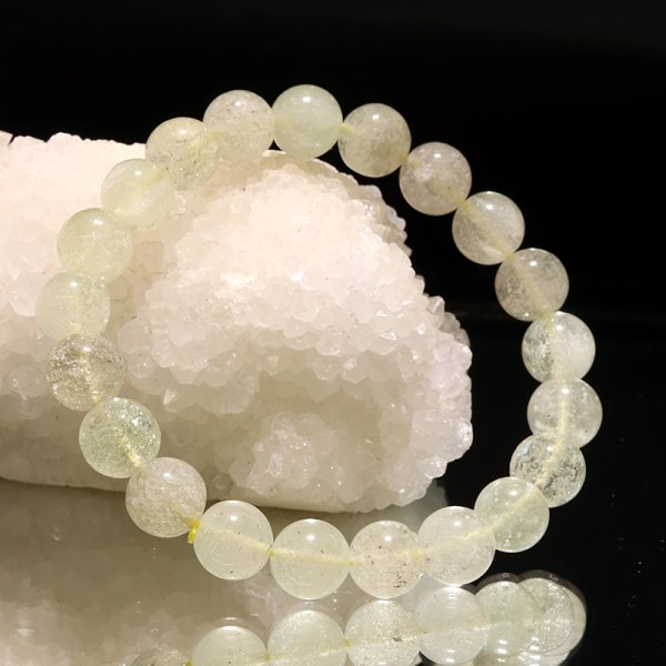 画像6: ブレス　リビアングラス＜エジプト産＞　丸　約9.5mm　ポジティブ　直感力　ヒーリング　パワーストーン　天然石　品番：18391