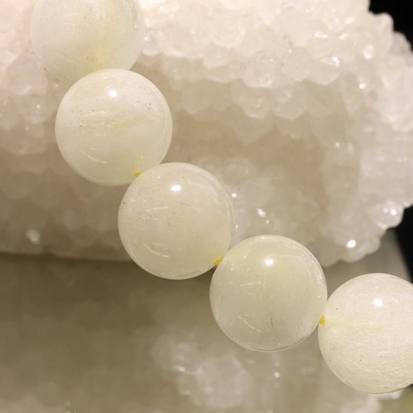 画像5: ブレス　リビアングラス＜エジプト産＞　丸　約11mm　ポジティブ　直感力　ヒーリング　パワーストーン　天然石　品番：18388