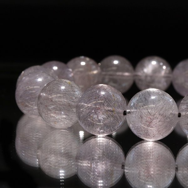 画像5: ブレス　花火スーパーセブン　丸　約13mm　ブラジル産　レア　幸運　潜在能力の開花　魔除け　愛と調和　天然石　品番： 15196