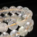 ブレス　シャンパンカラートパーズ＜ブラジル産＞　丸　約11mm　希望への導き　夢の具現化　お守り　魔よけ　邪気除け　パワーストーン　天然石　品番：18518