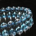 ブレス　ロンドンブルートパーズ＜ブラジル産＞　丸　約6.5mm　仕事運　成長　ヒーリング　パワーストーン　天然石　品番：18521