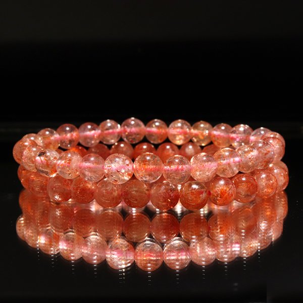 画像6: ブレス　サンストーン＜インド産＞　丸　約7mm　癒し　浄化　サポート　パワーストーン　天然石　品番：18553