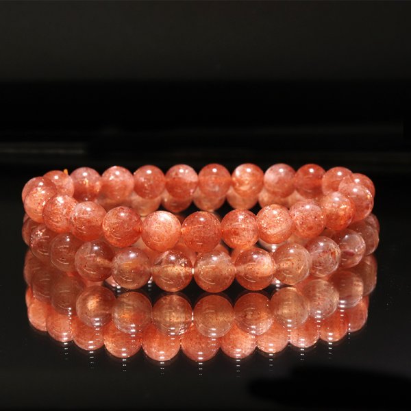 画像6: ブレス　サンストーン＜インド産＞　丸　約8mm　癒し　浄化　サポート　パワーストーン　天然石　品番：18552