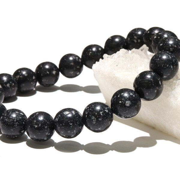 画像4: 【日本銘石】ブレス　常願寺石＜富山県産＞　丸　約10mm　常に願う　水難除け　厄除け　パワーストーン　天然石　品番：18558