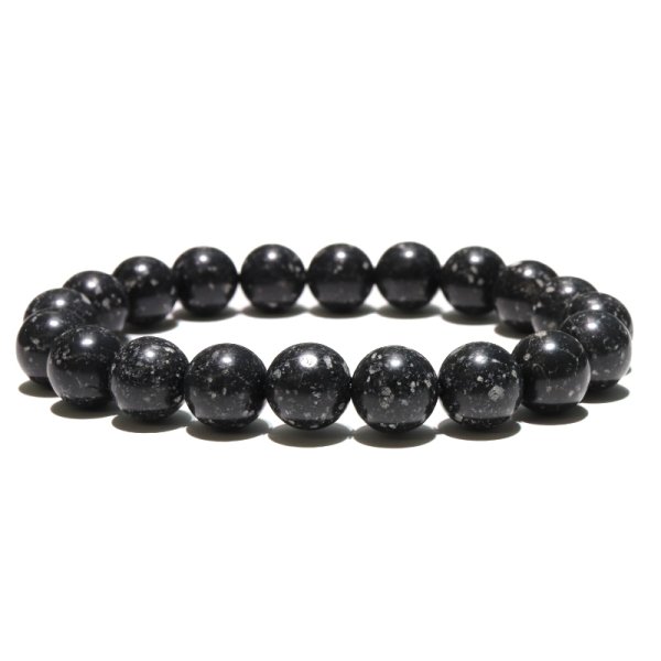 画像5: 【日本銘石】ブレス　常願寺石＜富山県産＞　丸　約10mm　常に願う　水難除け　厄除け　パワーストーン　天然石　品番：18558