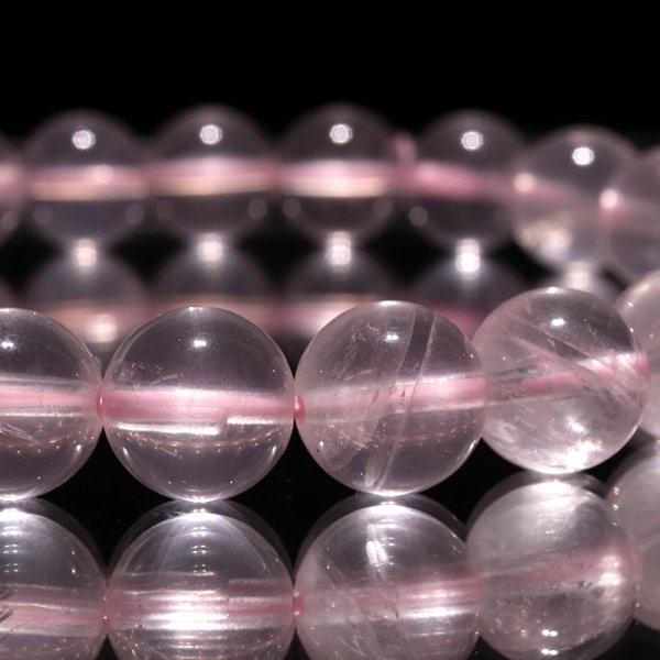 画像3: ブレス　スターローズクォーツ＜マダガスカル産＞　丸　約9.5mm　品番：18711