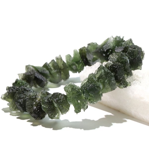 画像4: ブレス モルダバイト<チェコ産> 原石 約4.5〜22.2mm 証明書付き 品番:18744