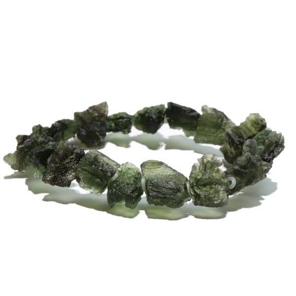 画像5: ブレス　モルダバイト＜チェコ産＞　原石　約6.2〜19.8ｍｍ　証明書付き　品番：18747