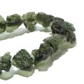 ブレス　モルダバイト＜チェコ産＞　原石　約6.2〜19.8ｍｍ　証明書付き　品番：18747
