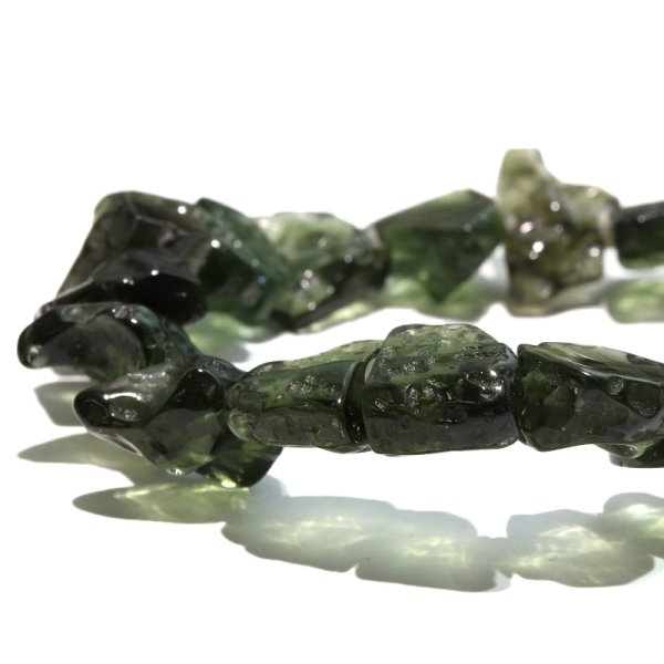 画像3: ブレス　モルダバイト＜チェコ産＞　原石　約4.7〜20.6ｍｍ　証明書付き　品番：18746