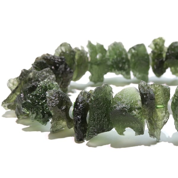 画像3: ブレス モルダバイト<チェコ産> 原石 約4.5〜22.2mm 証明書付き 品番:18744