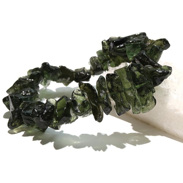 画像4: ブレス　モルダバイト＜チェコ産＞　原石　約4.4〜20.5ｍｍ　証明書付き　品番：18743