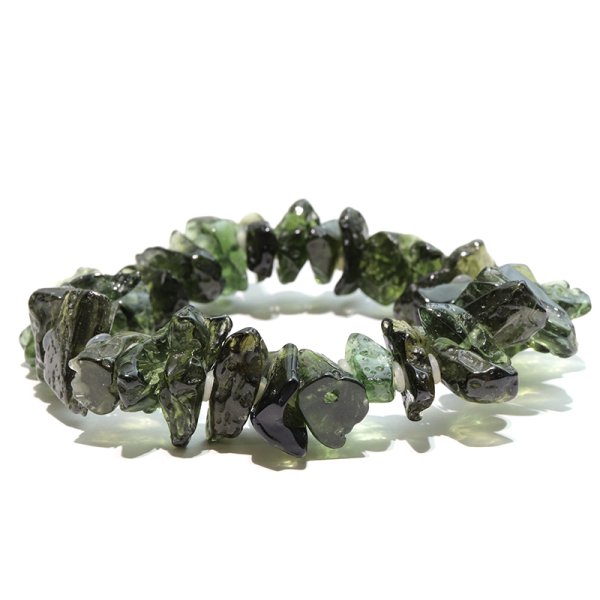 画像5: ブレス　モルダバイト＜チェコ産＞　原石　約4.4〜20.5ｍｍ　証明書付き　品番：18743