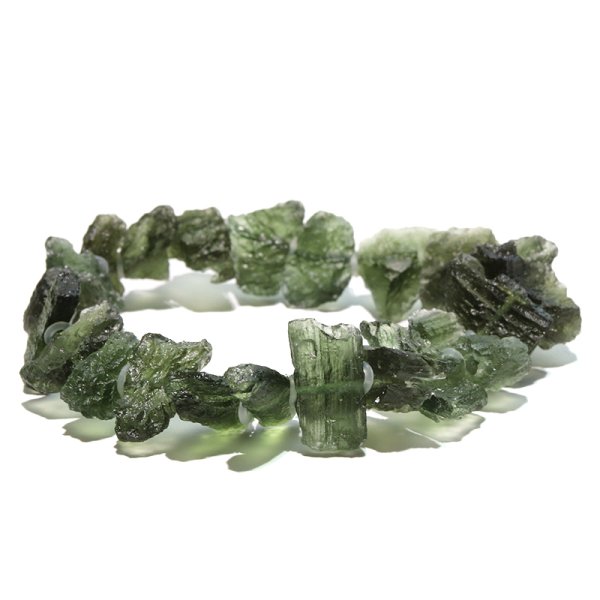 画像5: ブレス　モルダバイト＜チェコ産＞　原石　約4.5〜22.1ｍｍ　証明書付き　品番：18748